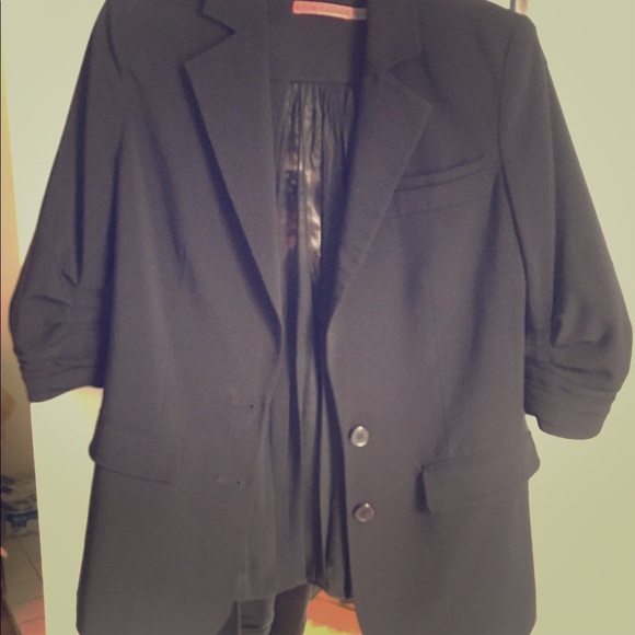 Alice+Olivia Eon sheer back panel black blazer XS - Picture 4 of 7